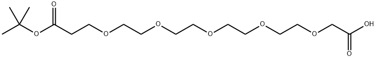 HOOCCH2O-PEG4-CH2CH2COOtBu Structure