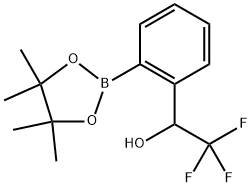 Benzenemethanol, 2-?(4,?4,?5,?5-?tetramethyl-?1,?3,?2-?dioxaborolan-?2-?yl)?-?α-?(trifluoromethyl)?- Structure