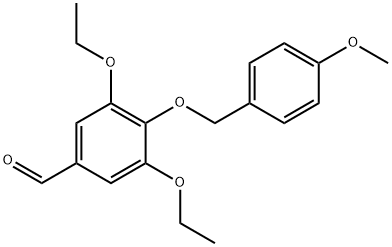 3,5-Diethoxy-4-[(4-methoxyphenyl)methoxy]benzaldehyde Structure