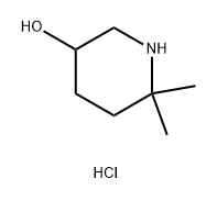 3-Piperidinol, 6,6-dimethyl-, hydrochloride (1:1) Structure