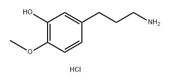 Phenol, 5-(3-aminopropyl)-2-methoxy-, hydrochloride (1:1) Structure