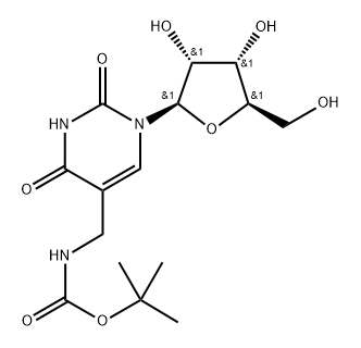 5-N-Boc-aminomethyluridine Structure