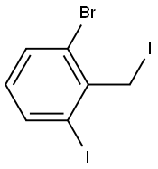 1-Bromo-3-iodo-2-(iodomethyl)benzene Structure