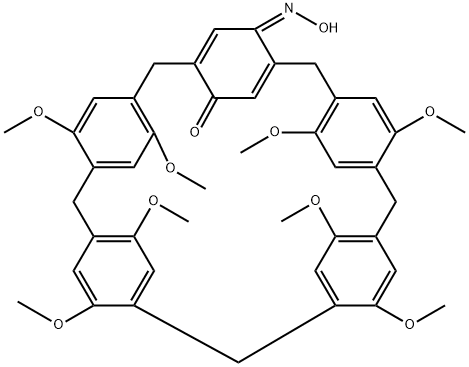 1,4-dimethoxypillar[4]arene[1]1,4-benzoquino-neoxime Structure