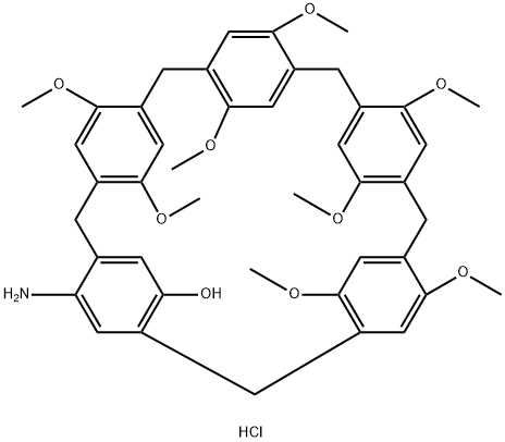 1,4-dimethoxypillar[4]arene[1]-4-hydroxyl-1-ammonia chloride Structure