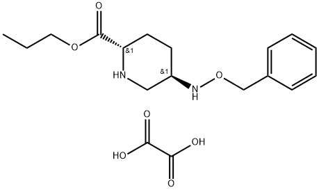 2-Piperidinecarboxylic acid, 5-[(phenylmethoxy)amino]-, propyl ester, ethanedioate (1:1), (2S,5R)- 구조식 이미지