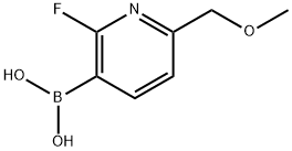 (2-fluoro-6-(methoxymethyl)pyridin-3-yl)boronic acid Structure