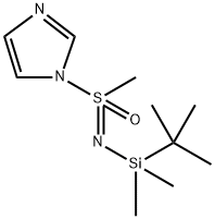 Silanamine, 1-(1,1-dimethylethyl)-N-(1H-imidazol-1-ylmethyloxido-λ4-sulfanylidene)-1,1-dimethyl- Structure