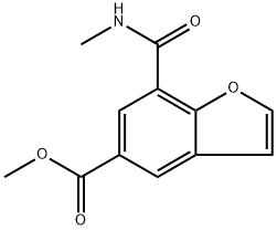 Methyl 7-(methylcarbamoyl)benzofuran-5-carboxylate Structure