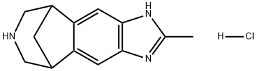 5,9-Methanoimidazo[4,5-h][3]benzazepine, 1,5,6,7,8,9-hexahydro-2-methyl-, hydrochloride (1:1) Structure