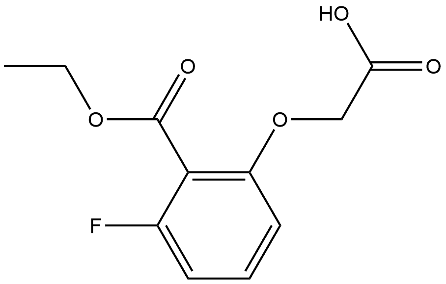 2-(2-(ethoxycarbonyl)-3-fluorophenoxy)acetic acid Structure