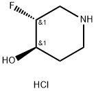 (3R,4R)-3-fluoropiperidin-4-ol hydrochloride Structure