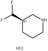 Piperidine, 3-(difluoromethyl)-, hydrochloride (1:1), (3R)- 구조식 이미지