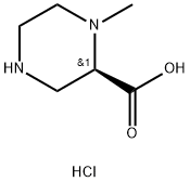 2-Piperazinecarboxylic acid, 1-methyl-, hydrochloride (1:2), (2R)- Structure