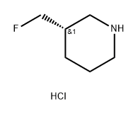Piperidine, 3-(fluoromethyl)-, hydrochloride (1:1), (3S)- 구조식 이미지