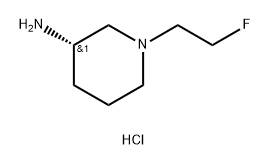 3-Piperidinamine, 1-(2-fluoroethyl)-, hydrochloride (1:2), (3S)- Structure