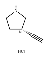 Pyrrolidine, 3-ethynyl-, hydrochloride (1:1), (3S)- Structure