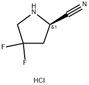 (2R)-4,4-difluoropyrrolidine-2-carbonitrile hydrochloride Structure