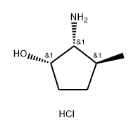 Cyclopentanol, 2-amino-3-methyl-, hydrochloride (1:1), (1S,2R,3S)- Structure