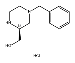 (2S)-4-Benzylpiperazin-2-yl]methanol hydrochloride Structure