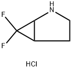 2-Azabicyclo[3.1.0]hexane, 6,6-difluoro-, hydrochloride (1:1) Structure