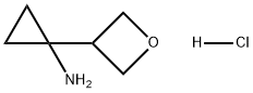 Cyclopropanamine, 1-(3-oxetanyl)-, hydrochloride (1:1) Structure