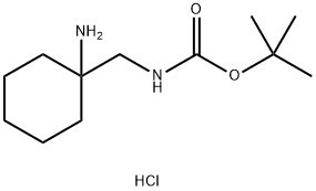 tert-butyl N-[(1-aminocyclohexyl)methyl]carbamate hydrochloride 구조식 이미지