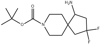 tert-butyl 4-amino-2,2-difluoro-8-azaspiro[4.5]decane-8-carboxylate Structure