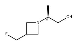 (2S)-2-[3-(fluoromethyl)azetidin-1-yl]propan-1-ol Structure