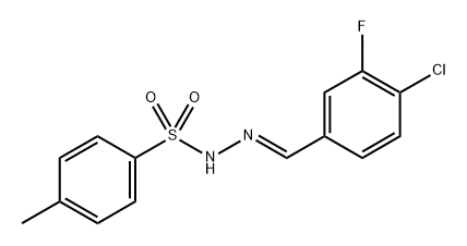 N'-(4-chloro-3-fluorobenzylidene)-4-methylbenzenesulfonohydrazide Structure