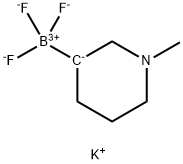 Potassium trifluoro(1-methylpiperidin-3-yl)borate Structure