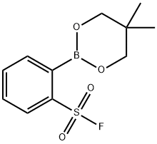 Benzenesulfonyl fluoride, 2-?(5,?5-?dimethyl-?1,?3,?2-?dioxaborinan-?2-?yl)?- Structure