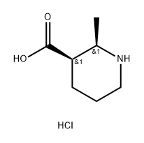 3-Piperidinecarboxylic acid, 2-methyl-, hydrochloride (1:1), (2R,3R)-rel- Structure