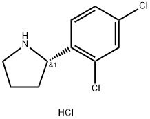 (R)-2-(2,4-dichlorophenyl)pyrrolidine hydrochloride Structure