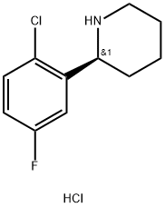 (R)-2-(2-chloro-5-fluorophenyl)piperidine hydrochloride Structure