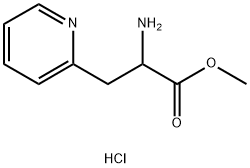 2-Pyridinepropanoic acid, α-amino-, methyl ester, hydrochloride (1:2) Structure