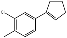 2-chloro-4-(cyclopent-1-en-1-yl)-1-methylbenzene Structure