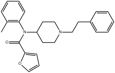 ortho-methyl Furanyl fentanyl Structure