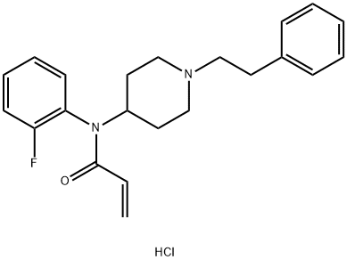 ortho-fluoro Acrylfentanyl (hydrochloride) Structure