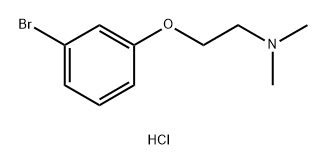 Ethanamine, 2-(3-bromophenoxy)-N,N-dimethyl-, hydrochloride (1:1) Structure