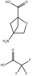 2-Oxabicyclo[2.1.1]hexane-1-carboxylic acid, 4-amino-, 2,2,2-trifluoroacetate (1:1) Structure