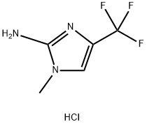 1-Methyl-4-(trifluoromethyl)-1H-imidazol-2-amine hydrochloride Structure