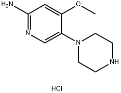4-Methoxy-5-(piperazin-1-yl)pyridin-2-amine dihydrochloride Structure