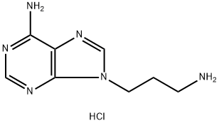 9H-Purine-9-propanamine,6-amino-, hydrochloride (1:2) Structure