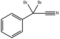 Benzeneacetonitrile, α,α-dibromo- Structure