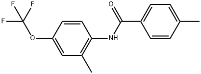 4-Methyl-N-[2-methyl-4-(trifluoromethoxy)phenyl]benzamide Structure