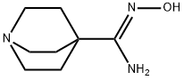 1-Azabicyclo[2.2.2]octane-4-carboximidamide, N'-hydroxy-, [C(Z)]- Structure