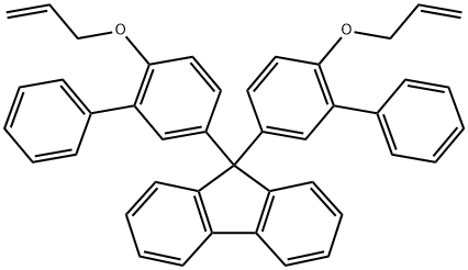 9,9-Bis(4-allyloxy-3-phenylphenyl)fluorene Structure