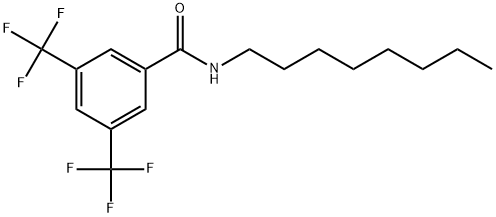 N-Octyl-3,5-bis(trifluoromethyl)benzamide Structure