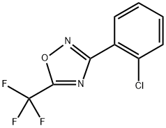 3-(2-chlorophenyl)-5-(trifluoromethyl)-1,2,4-oxadiazole Structure